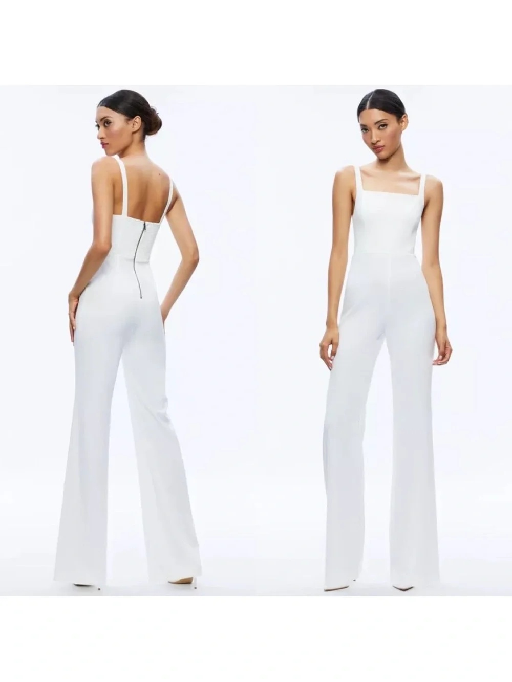 NWT alice + olivia Nova Cape Jumpsuit and Detachable Cape  Size 4